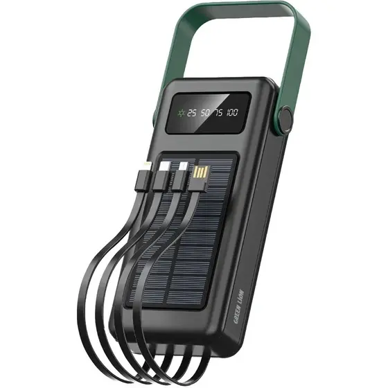 ۷. پاور بانک گرین لاین Solar Max 30000